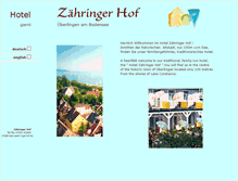 Tablet Screenshot of hotel-zaehringerhof.de